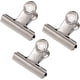 thumbnail image 1 of 6pcs Large Metal Hinge Clips,2 Inch Silver Bulldog Paper Clip Clamp/Money File Binder Clips, 1 of 5