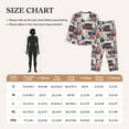 thumbnail image 4 of Haiem Marine Sailing Pattern Women’s Long-sleeve Sleepwear,Sleepwear Set,2-piece Loungewear Set,Soft PJs Comfy Nightwear with Pockets-Small, 4 of 7
