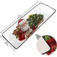 thumbnail image 4 of Dreamtimes Vintage Santa Claus Hallway Runner Rug 2'x6' Kitchen Rug with Rubber Backing Christmas Tree Gifts Non Slip Entryway Rug Runner Washable Soft Area Rug for Hallway Bedroom Kitchen Decor, 4 of 6