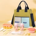 thumbnail image 4 of Bolsa de mamá portátil de gran capacidad, bolsa de mano para cambiar pañales de bebé, bolsa de pañales multifunción, bolsa de mensajero, bolsa de pañales de viaje, 4 of 9