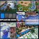 thumbnail image 5 of Lámina con efecto de agua (3 estilos), 6 hojas de papel plástico texturizado, láminas onduladas transparentes, lámina de agua fluida con pegatinas autoadhesivas azules., 5 of 5