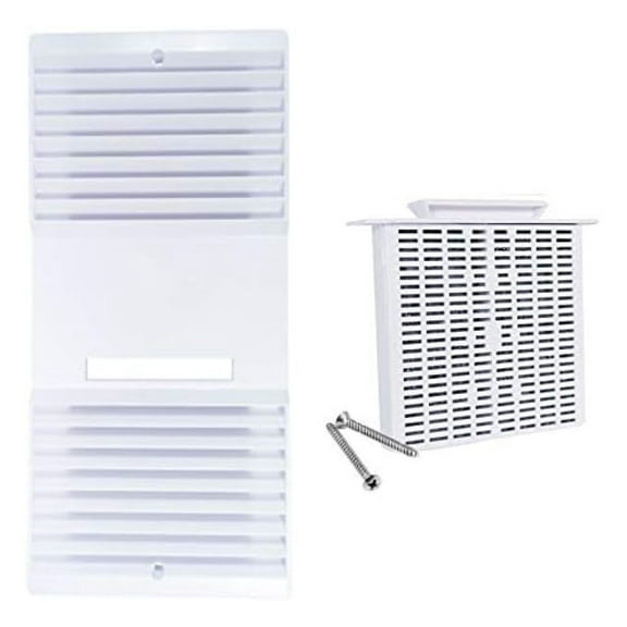 CA-90 Ductless Fan Grille Replacement - White Filter Cover Louver