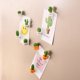 thumbnail image 2 of Bonita pegatina magnética para refrigerador con forma de cactus, imán tridimensional para refrigerador con maceta carnosa y mensaje, 2 of 6