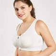 thumbnail image 3 of Women's Zip Front Sports Bra Wireless Post-Surgery Bra Light Active Yoga Sports Bras, 3 of 6