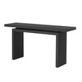 thumbnail image 3 of GZXS 59" Modern Console Table with Clever Floating Top Design, Minimalist Entryway Table for Hallway, Living Room, Foyer - Black, 3 of 8
