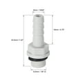thumbnail image 2 of Unique Bargains Barb Hose Fittings Connector Adapter 6mm or 15/64" Barbed x 1/8" G Male Pipe 2Pcs 15/64" x G1/8, 2 of 5