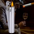 thumbnail image 5 of XYCCA Portable Windproof Slim Refillable Cigarette Lighter Wheel Flint Lighter (Matt Sliver)-0819, 5 of 5
