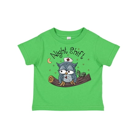 

Inktastic Night Shift Nurse Owl Gift Toddler Boy Girl T-Shirt