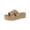 Natural Raffia, variant on Womens Olinkaa Woven Open Toe Flatform Sandals