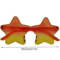 thumbnail image 2 of Outdoor Frameless Star Sunglasses Transparent Candy Colored Sunglasses Party Star Glasses for All Ages, 2 of 2