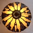 thumbnail image 3 of Bieye L10055 10-inch Spanish Tiffany Style Stained Glass Table Lamp with Metal Base, 16-inch Tall, 3 of 5