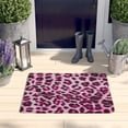 thumbnail image 2 of Pink and Gray Of Leopard Print Flannel Non Slip Door Rugs,Washable Door Mats Indoor,Decorative Door Mats,Dirt-Resistant and Absorbent Doormat for Entrance,Bedroom,Kitchen,Bathroom,23.5x16in(60x40cm), 2 of 5