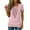 Pink, variant on Fake Two-Piece Sequins Shirts for Women Cowl Drop Front Short Sleeve Party Tops Dressy Sparkle Drawstring Tunic Blouse Red M