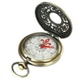thumbnail image 6 of Vintage Bronze Compass Pocket Watch Design Outdoor Hiking Navigation Gift  New, 6 of 8