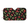thumbnail image 7 of Haiem Sweet Red Cherry Car Windshield Sun Shade - Blocks UV Rays Sun Visor Protector, Sunshade to Keep Your Vehicle Cool, Universal Fit SUV Van Sedan-Small, 7 of 7