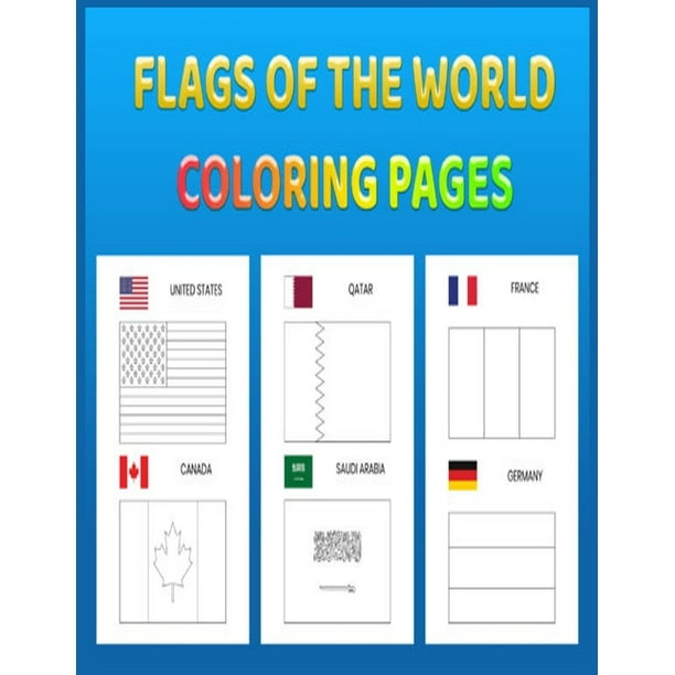 coloring pages flags around the world