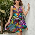 thumbnail image 3 of Mola De Panama Ocean Sundress Sleeveless Dress Summer Women Clothes Dress for Women Dresses, 3 of 7