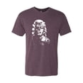 thumbnail image 2 of Manilyn Monroe Skull Face and Body Tattoo | Mens Pop Culture Premium Tri Blend T-Shirt, Vintage Purple, X-Large, 2 of 4