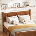 thumbnail image 4 of MODERNLUXE Full Size Platform Bed with Headboard & Footboard,Solid Wood Bed Frame with Under Bed Storage for Teens Adults Guests, Easy Assembly,Walnut, 4 of 8