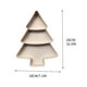 thumbnail image 2 of Bandeja de frutas con forma de árbol de Navidad | Plato decorativo para servir | Soporte para aperitivos y frutas | Bandeja de plástico resistente para fiestas, ideal para frutos secos, 2 of 2