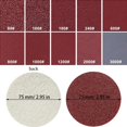 thumbnail image 1 of 100 Pieces Round Sandpaper, Round Abrasive Paper, Round Paper Grinding Disc, Abrasive Grinding Sanding Disc, For Clean Removal of Wood, Metal, Paint, Rust and Oxidation, 75 mm ZefeiWu 8390605259401, 1 of 1