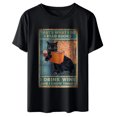 thumbnail image 1 of Camiseta de mujer Camisetas divertidas de manga corta Camiseta estampada Tops Blusa Regalo para mujer Fridja zx1381, 1 of 6