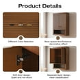 thumbnail image 4 of Vanity Art 24" Wall Mounted Bathroom Storage Cabinet with Soft Close Doors, 4 of 5