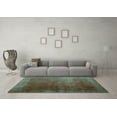 thumbnail image 3 of Ahgly Company Indoor Rectangle Persian Turquoise Blue Bohemian Area Rugs, 5' x 8', 3 of 4