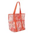 thumbnail image 5 of Time and Tru Women's Mesh Beach Tote Bag, Orange Mango Black, 2-Piece, 5 of 9