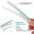 thumbnail image 2 of pinzas para el cabello para peinar la sección, pinzas para el cabello largas antideslizantes con pico de pato con banda de silicona, pinzas para el cabello para corte de cabello, pinzas para el, 2 of 5