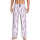 thumbnail image 1 of Fotbe Lavender Flowers Pantalones de Pijama para Hombre, Pantalones de Dormir, Pantalones de Casa con Cintura Ajustable y Bolsillos-Large, 1 of 6