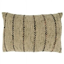 Saro Lifestyle Thin Stripe Design Poly-Filled Throw Pillow