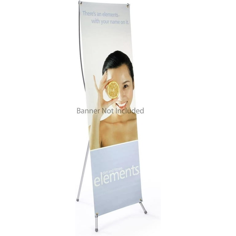 VEVORbrand 8 X 8 ft Banner Stand Adjustable Height and Width Display  Backdrop Lightweight Portable Trade Show Wall for Photography 