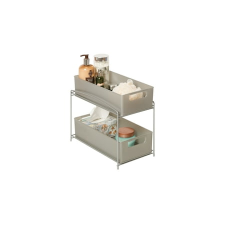 Seville Classics 2 Tier Pull Out Sliding Drawer Kitchen Counter