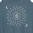 thumbnail image 3 of Instant Message - Celestial Flower Affirmation - Women's Racerback Tank Top, 3 of 6