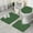 Green Christmas Tree, variant on Green Christmas Dinosaur and Snowman Pattern Bathroom Rugs Sets 3 Piece,Toilet Cover Set,Absorbent Non Slip Bathroom Mats Sets with U-Shaped Contour Rug Toilet Rug Set