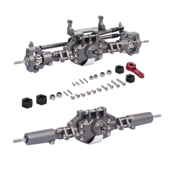 Milaget CNC Front Rear Axle for Axial SCX10 II 90047 1/10 Accs Parts Tan