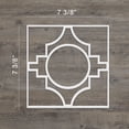 thumbnail image 2 of Ekena Millwork 7 3/8"W x 7 3/8"H x 3/8"T Extra Small Gypsum Decorative Fretwork Wall Panels in Architectural Grade PVC, 2 of 9