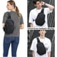 thumbnail image 5 of Mochila pequeña con bandolera negra para hombres y mujeres, mochila ligera con una correa, mochila para senderismo, caminar, andar en bicicleta, viajes, Cy, 5 of 5
