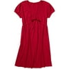 Women's Plus Cap-Sleeve Empire Dress