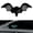 A, variant on Solar Demon Eye LED Car Window Light, Cordless No Drill Solar and USB Powered Devil Eyes Warning Lights for Cars Windshield Rear Window, Bat Shape Design Waterproof Eyes Animated for Car - Color D