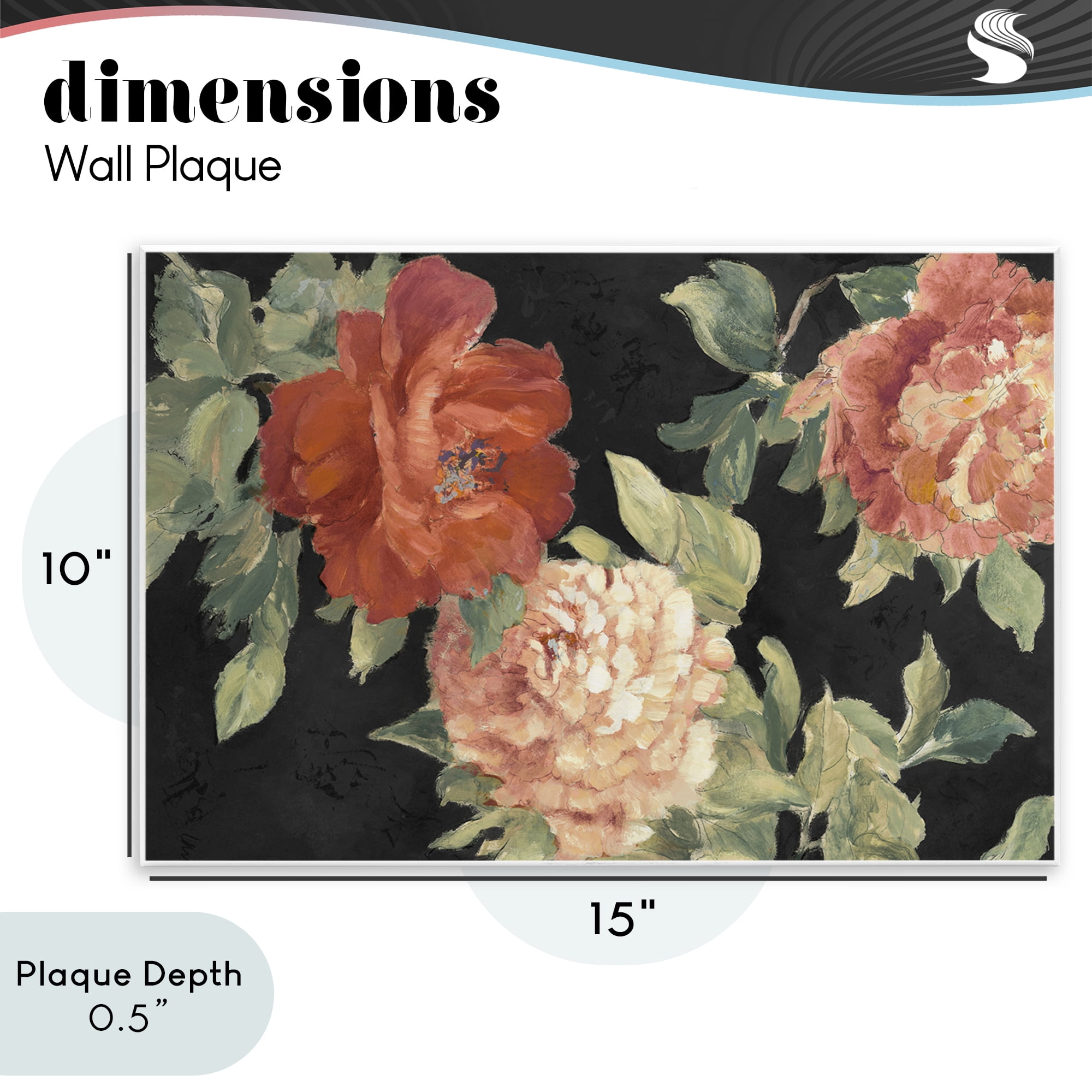 Stupell Industries Beauty of the Red Blossom Wall Plaque Art, design by Lanie Loreth