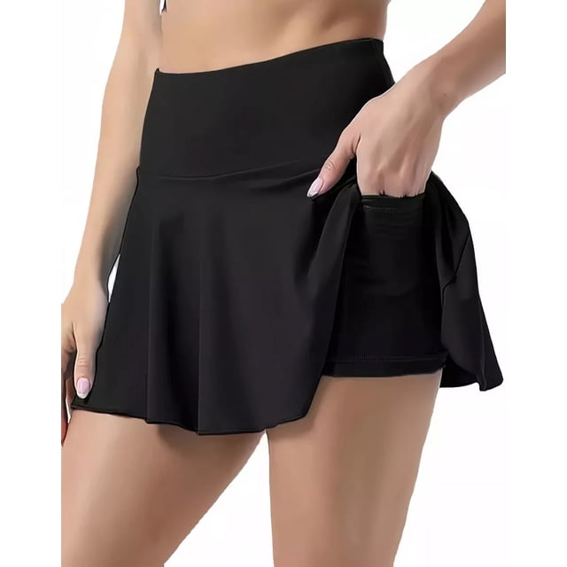2 Es 1 Pantalones Cortos Falda De Tenis Deportiva De Yoga
