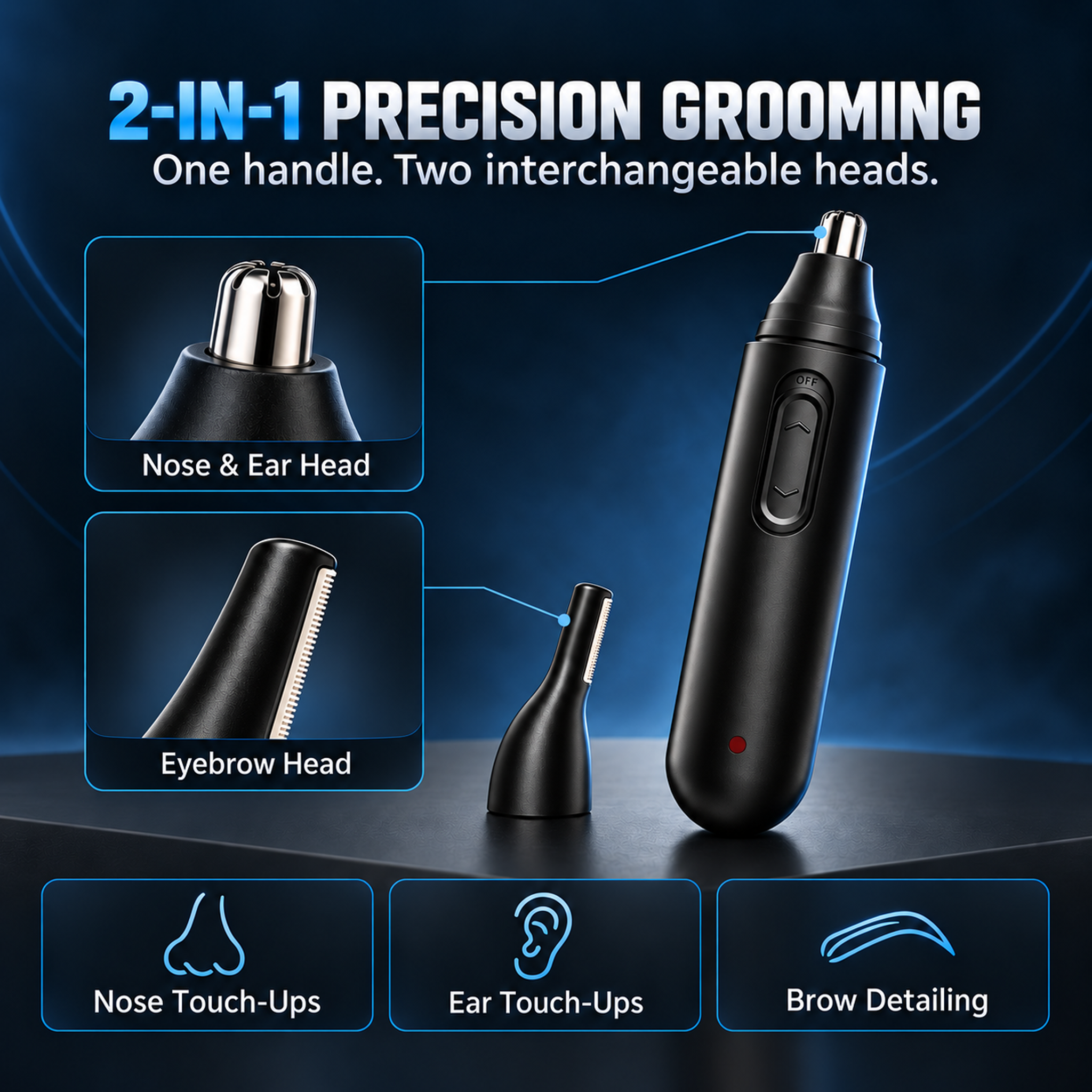 Alifecxwwy 2-in-1 Nose & Eyebrow Hair Trimmer photo 2