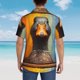 thumbnail image 4 of Fotbe Colorful Painted Duck Camisa Hawaiana para Hombre Unisex – Camisa Casual de Verano con Botones de Manga Corta de Algodón y Lino,Medium, 4 of 7