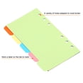 thumbnail image 4 of Unique Bargains 6.8x4.1' Binder Index Dividers, 4 Set 5 Tabs Cardboard Insertable Page for 6 Rings Binder, MultiColor, 4 of 6