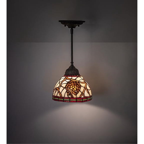 8" Wide Pinecone Mini Pendant