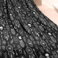 thumbnail image 3 of Black White Gothic Dreamcatcher Owl Skull Pattern Blanket,Comfortable Soft Flannel Throw Blanket,All Season,Warm Lightweight Blankets for Sofa Bed Couch Living Room Chair,40"x50", 3 of 4
