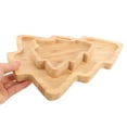 thumbnail image 3 of DiMaddie 2 Christmas Tree Wooden Snack Trays for Desserts and Candy, 3 of 7