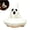 White, variant on Halloween Ghost Candy Dish Holder, Ceramic Ghost Candy Bowl Ghosts Serving Tray Cute CandyDish Key Bowl Cookie Jar for Halloween Party Decor